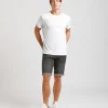 Bermuda di jeans nero slim fit