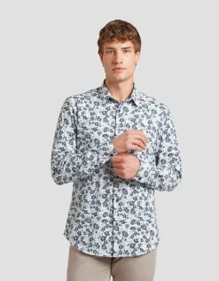 Camicia manica lunga con fantasia