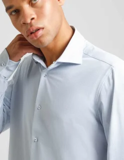 Camicia manica lunga con microfantasia