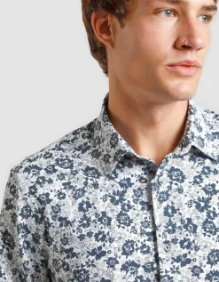 Camicia manica lunga con fantasia