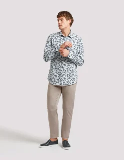 Camicia manica lunga con fantasia