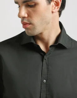 Camicia manica lunga in cotone