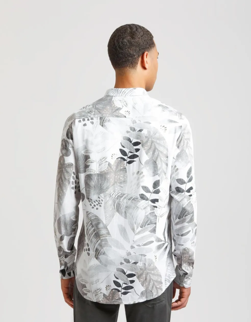 Camicia manica lunga in viscosa