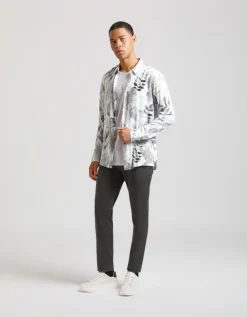 Camicia manica lunga in viscosa