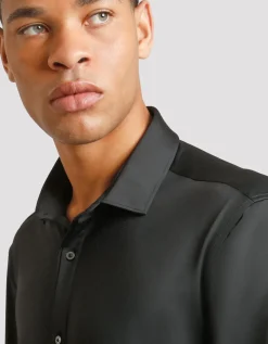 Camicia manica lunga tinta unita
