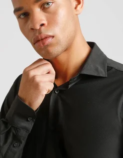 Camicia manica lunga tinta unita