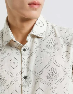 Camicia mezza manica fantasia