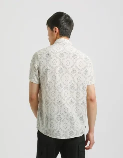 Camicia mezza manica fantasia