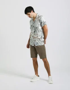 Camicia mezza manica fantasia 100% viscosa