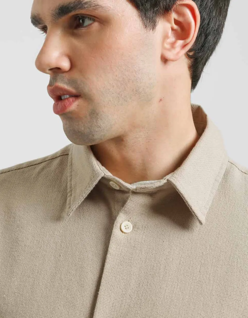 Camicia mezza manica misto cotone