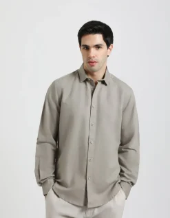 Camicia misto lino
