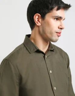 Camicia misto lino