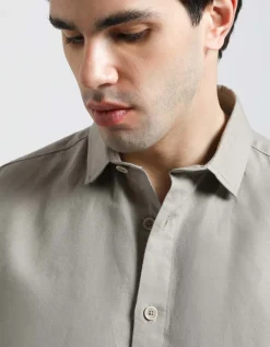 Camicia misto lino