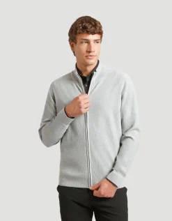 Cardigan con zip