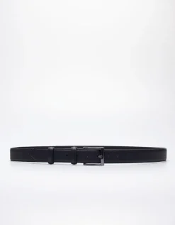 Cintura effetto saffiano
