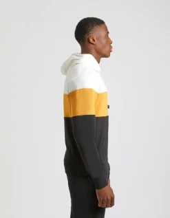 Felpa con cappuccio colorblock