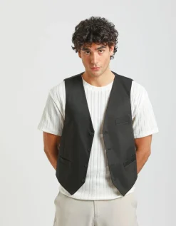 Gilet strutturato misto cotone