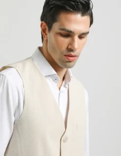 Gilet strutturato misto cotone