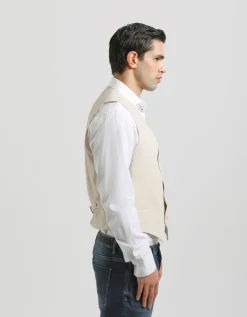 Gilet strutturato misto cotone