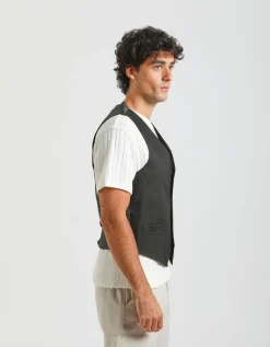 Gilet strutturato misto cotone