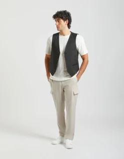 Gilet strutturato misto cotone