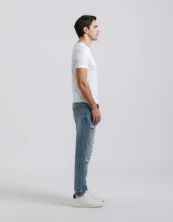 Jeans slim fit con strappi