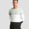 Maglia girocollo colorblock