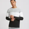 Maglia girocollo colorblock