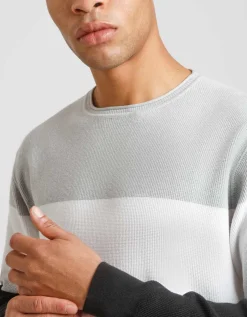 Maglia girocollo colorblock