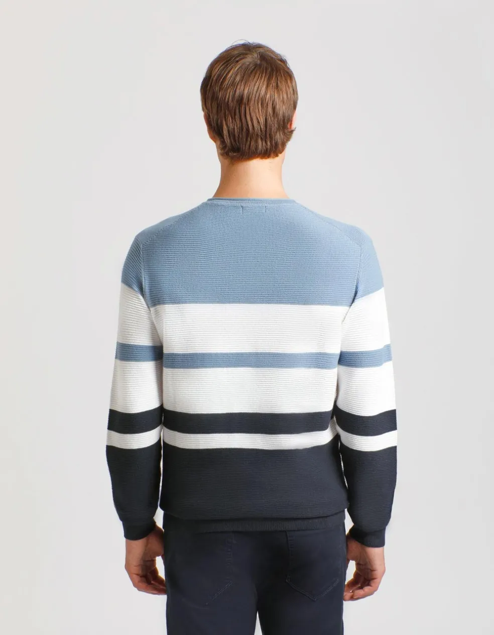 Maglia girocollo colorblock