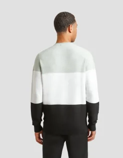 Maglia girocollo colorblock