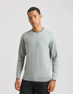 Maglia girocollo doppio collo
