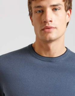 Maglia girocollo doppio collo