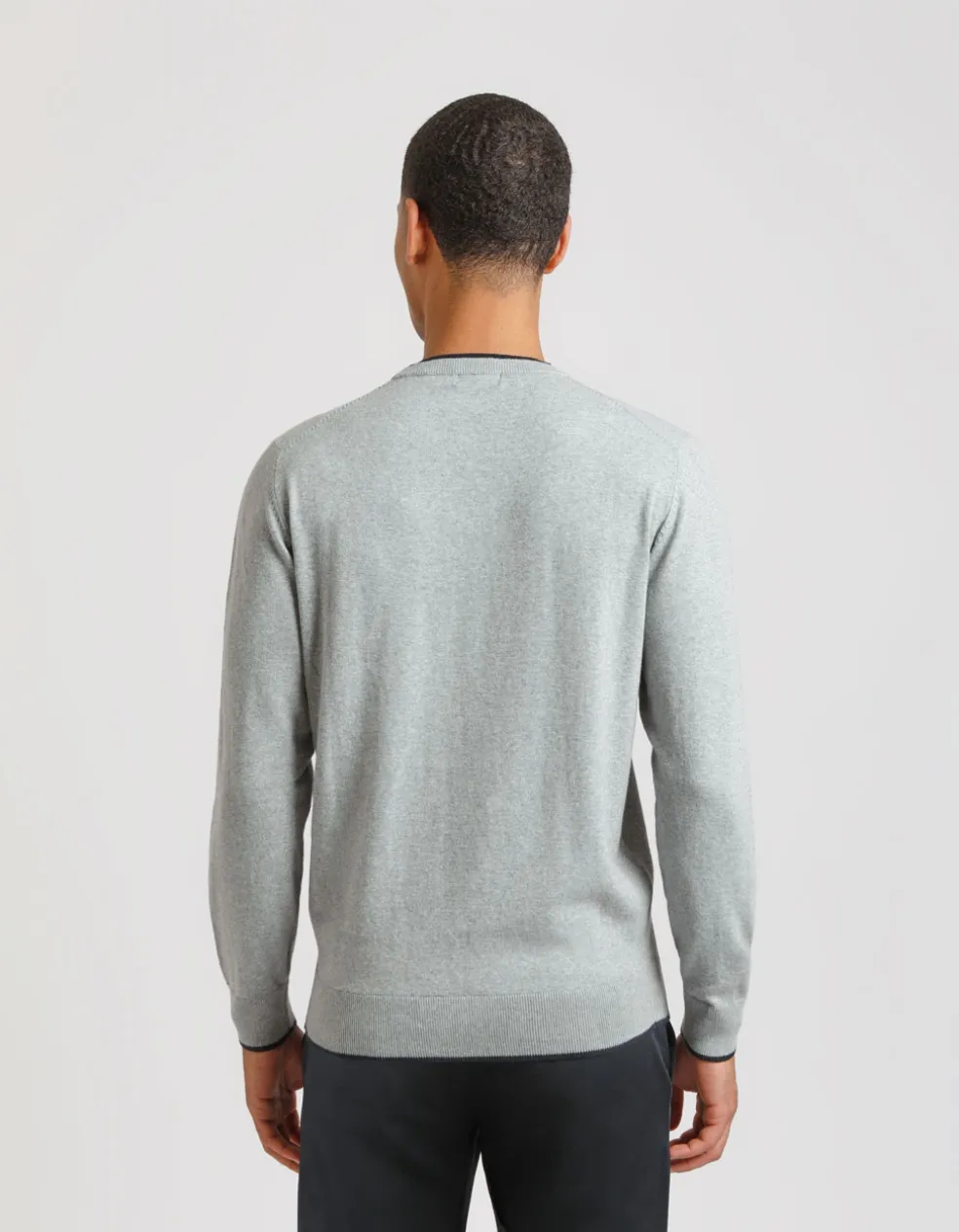 Maglia girocollo doppio collo
