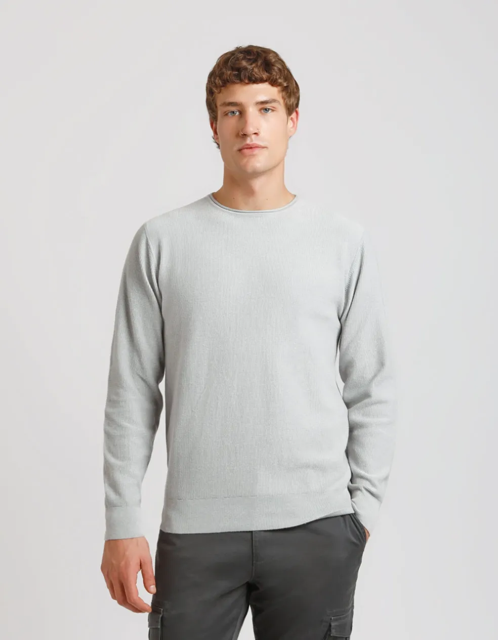 Maglia girocollo strutturato