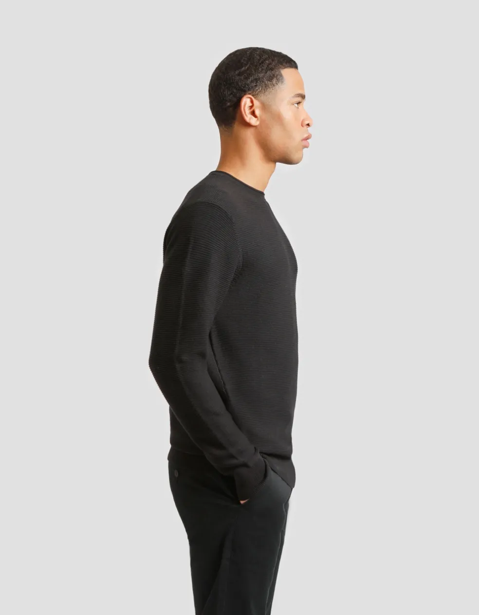 Maglia girocollo strutturato