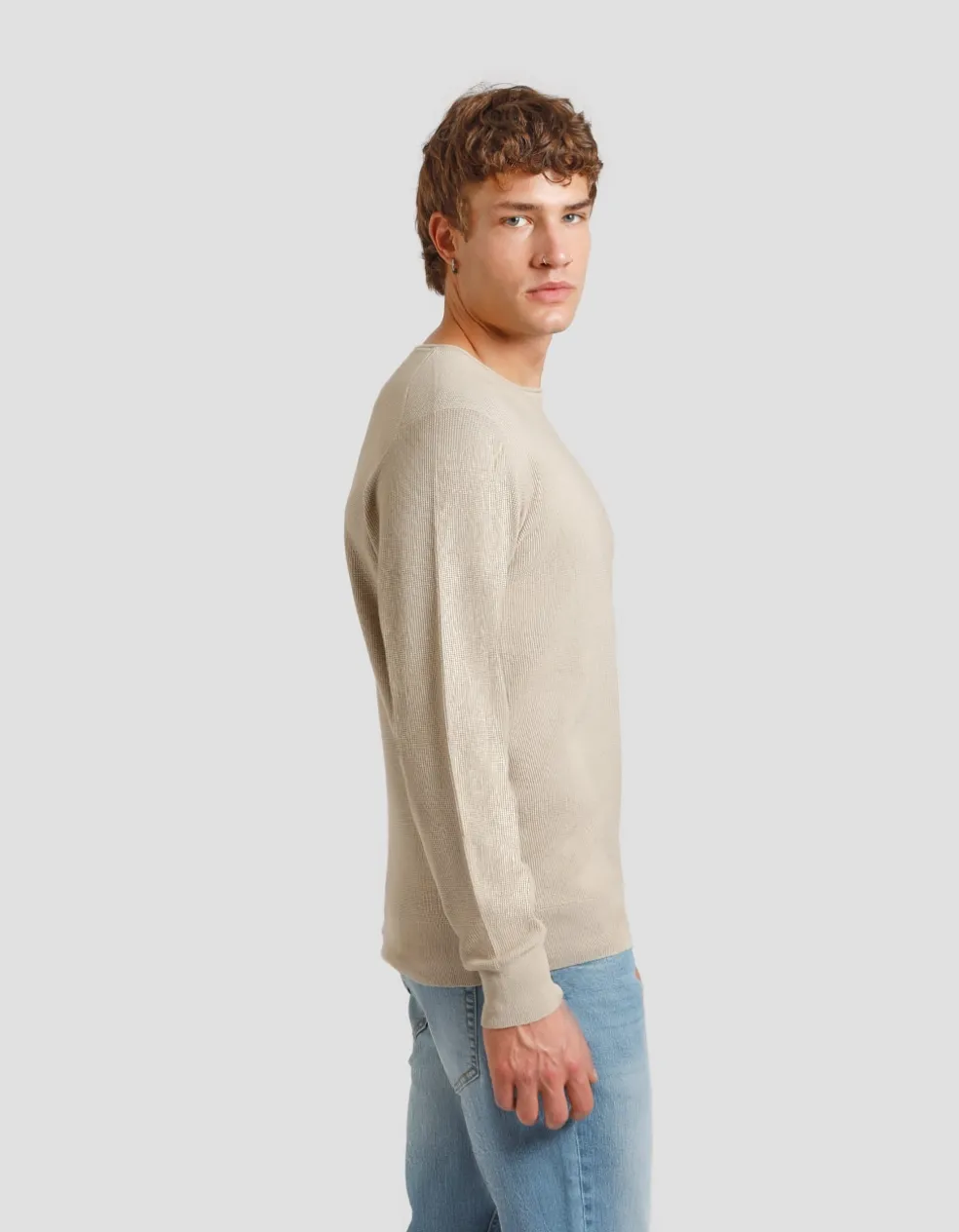 Maglia girocollo strutturato