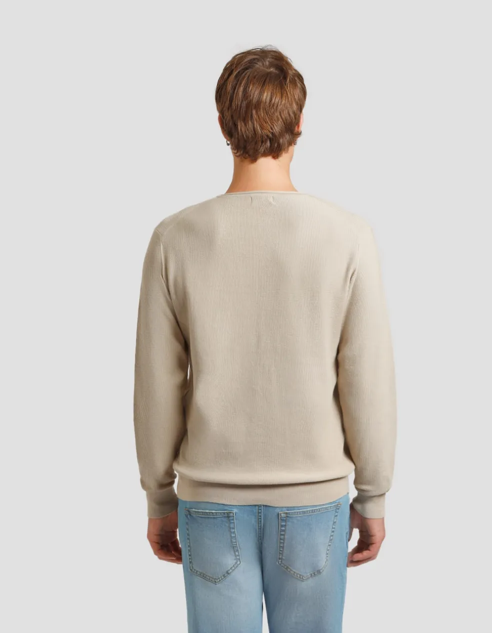 Maglia girocollo strutturato