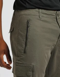 Pantaloni cargo con elastici alle caviglie