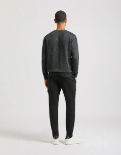 Pantaloni cargo con elastici alle caviglie