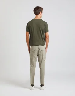 Pantaloni cargo con elastici alle caviglie