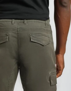 Pantaloni cargo con elastici alle caviglie