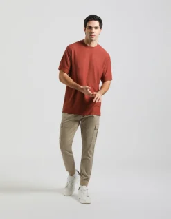 Pantaloni cargo in cotone