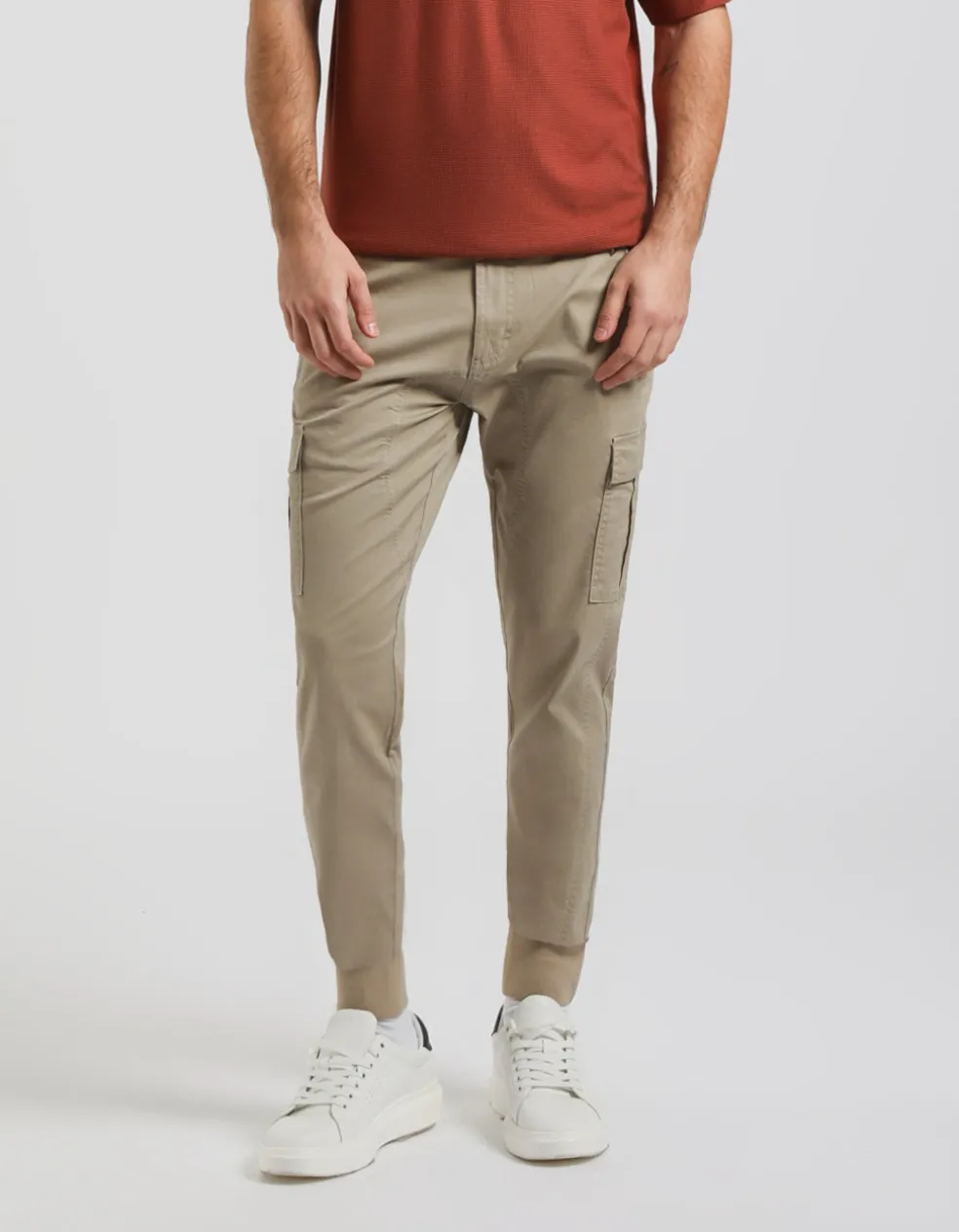 Pantaloni cargo in cotone