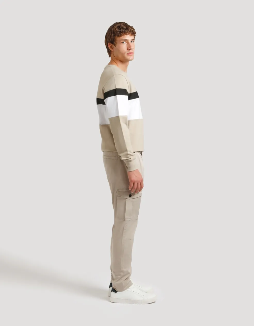 Pantaloni cargo in cotone