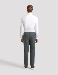 Pantaloni chino con fantasia a quadri