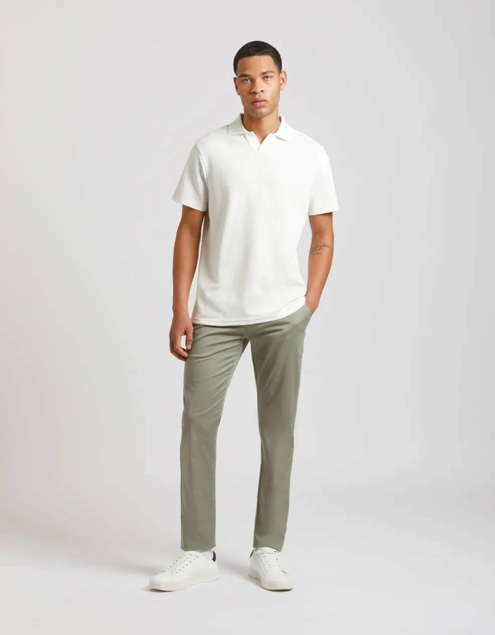Pantaloni chino in cotone