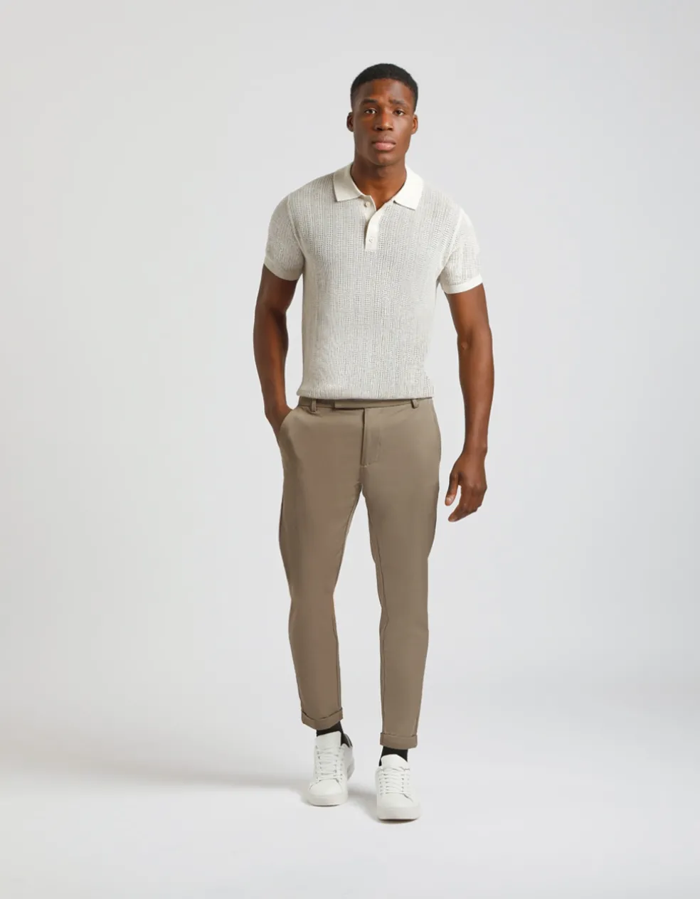 Pantaloni chino in nylon