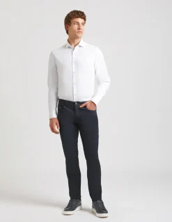 Pantaloni cinque tasche in cotone