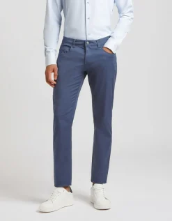 Pantaloni cinque tasche in cotone